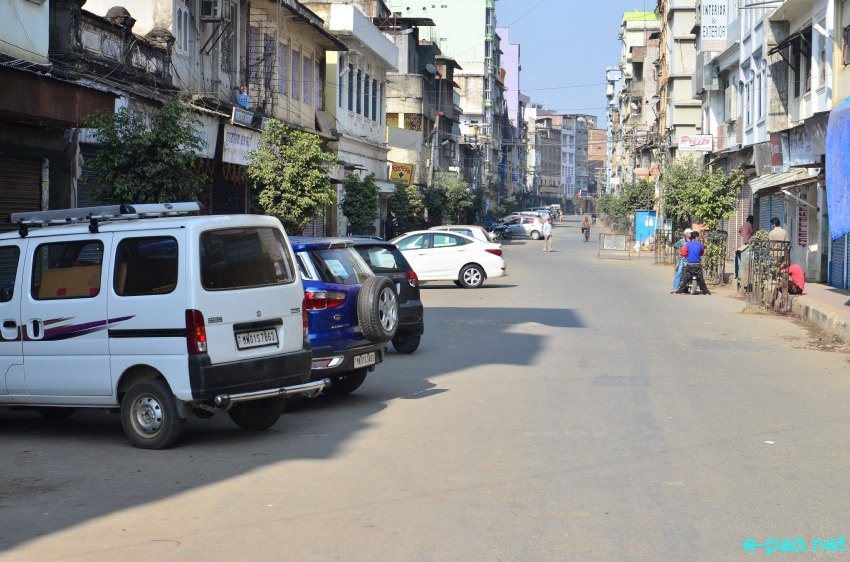 Imphal city after CorCom 'curfew' on Narendra Modi's visit :: November 30 2014