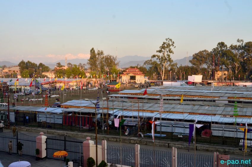 Preparation for Manipur Sangai Festival 2014 at Hapta Kangjeibung, Imphal :: November 20 2014