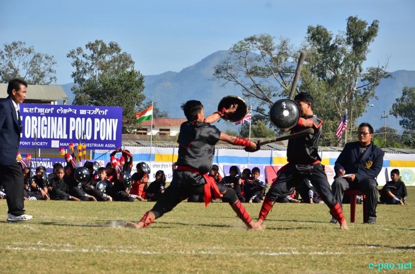 Day 8 : Thang-Ta performance  as part of Manipur Sangai Festival at Polo Ground :: November 28 2015