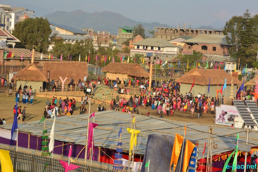 Day 9 : A view of the crowd /visitors coming to see Manipur Sangai Festival at Hatta Kangjeibung :: November 29 2015
