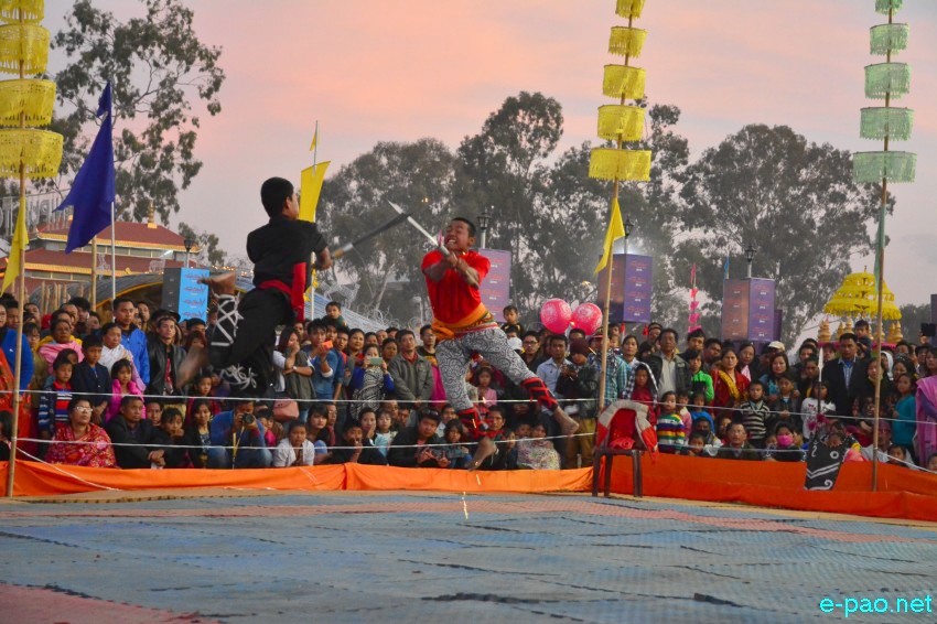 Day 9 : Thang - Ta performance as part of Manipur Sangai Festival at Hatta Kangjeibung  :: November 29 2015