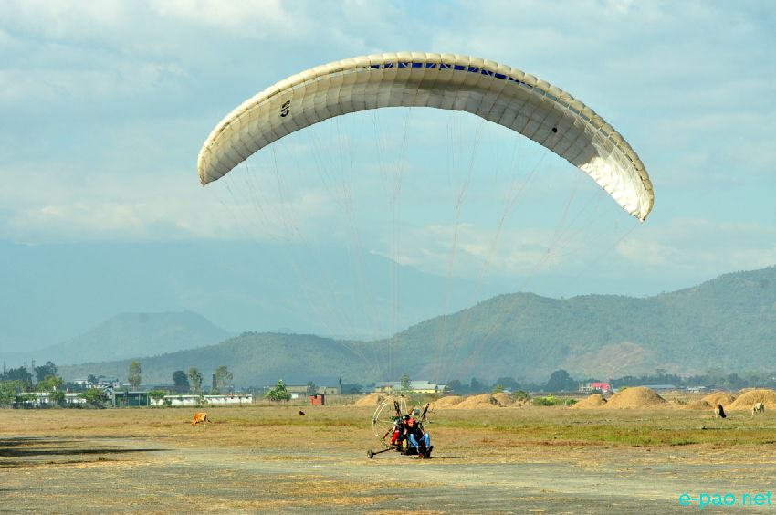 Day 6 :  Paragliding at Manipur Sangai Festival at Koirengei Airfield :: November 26 2016