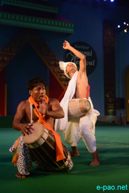 Day 2 : Pung & Dhol Dholok Chollom performance  at Manipur Sangai Festival at BOAT, Imphal :: November 22 2017