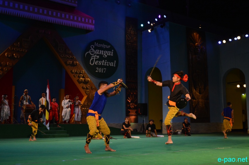 Day 2 : Thang Ta performance  at Manipur Sangai Festival at BOAT, Imphal :: November 22 2017