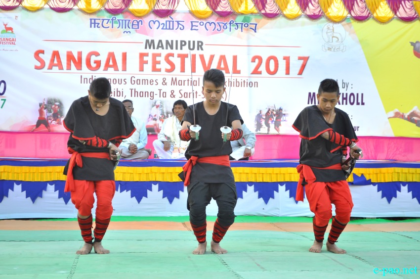 Indigenous Game and Martial Arts Exhibition  at Manipur Sangai Festival at Khuman Lampak :: November 24 2017