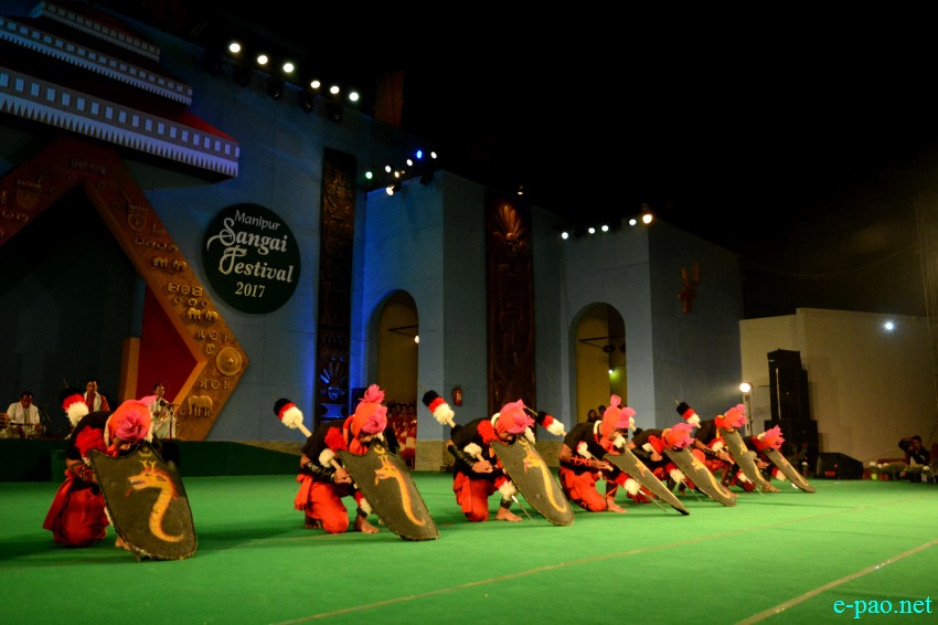 Day 5: Thang Ta performance  at Manipur Sangai Festival at Hapta Kangjeibung :: 25 November 2017