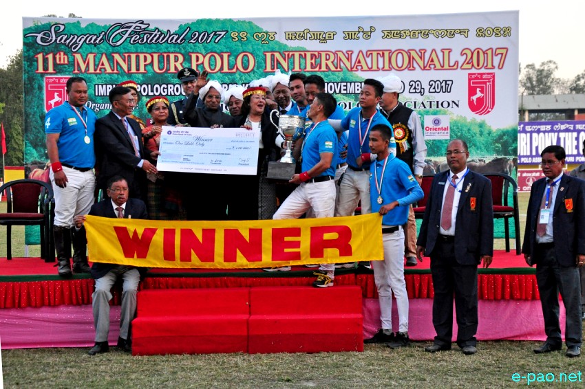 Closing ceremony - 11th Manipur Polo International 2017 at Mapal Kangjeibung, Imphal  :: 29 November 2017