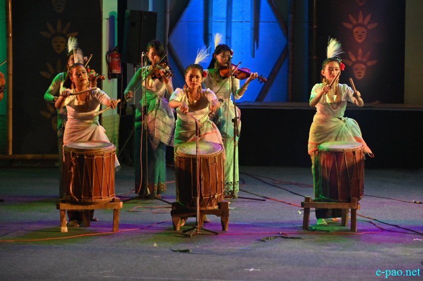 Day 9 : Manipur Sangai Festival 2022 -  Women Dancing Drummers  at BOAT, Imphal :: 29 November 2022