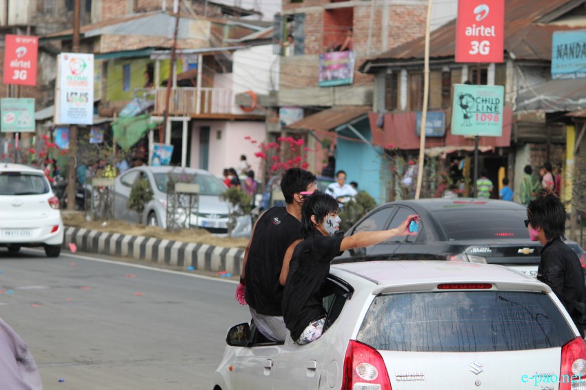 Yaoshang Day 3: Streets scene during Yaoshang festival at Yumnam Leikai :: 7th March 2015