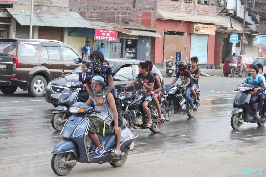 Yaoshang Day 3: Streets scene during Yaoshang festival at Yumnam Leikai :: 7th March 2015