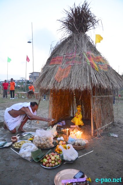 Yaoshang Mei Thaba :  Offerings and Prayers to God and burning of Yaoshang Hut :: March 12 2017