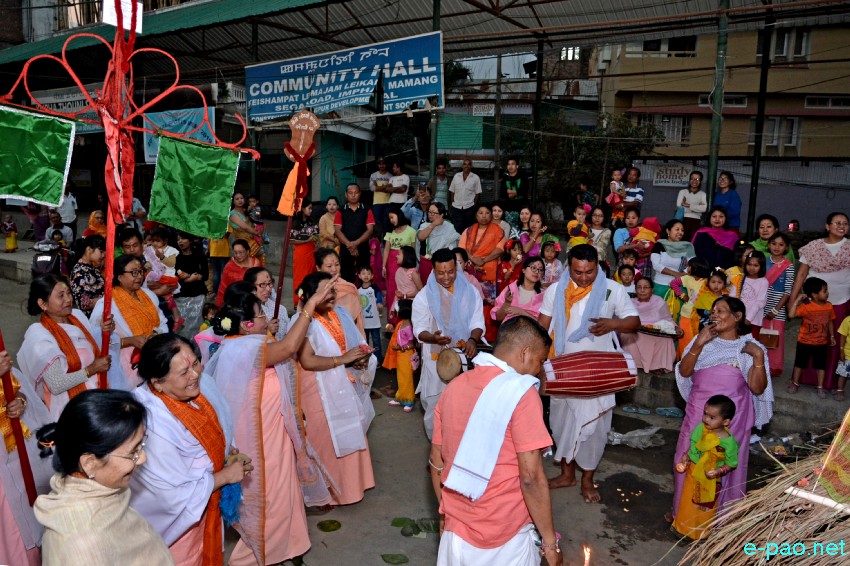 Yaoshang Mei Thaba :  Offerings and Prayers to God and burning of Yaoshang Hut :: March 21 2019