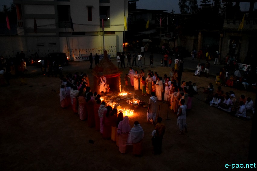 Yaoshang Mei Thaba :  Offerings and Prayers to God and burning of Yaoshang Hut :: 28th March 2021
