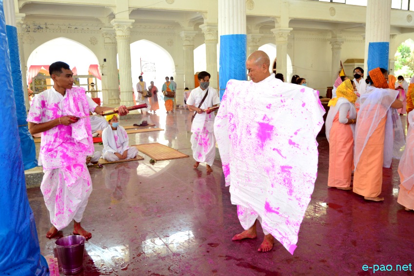 Yaoshang Day 2 ::  Pichakari at Shree Shree Govindajee Temple , Imphal :: 29th March 2021