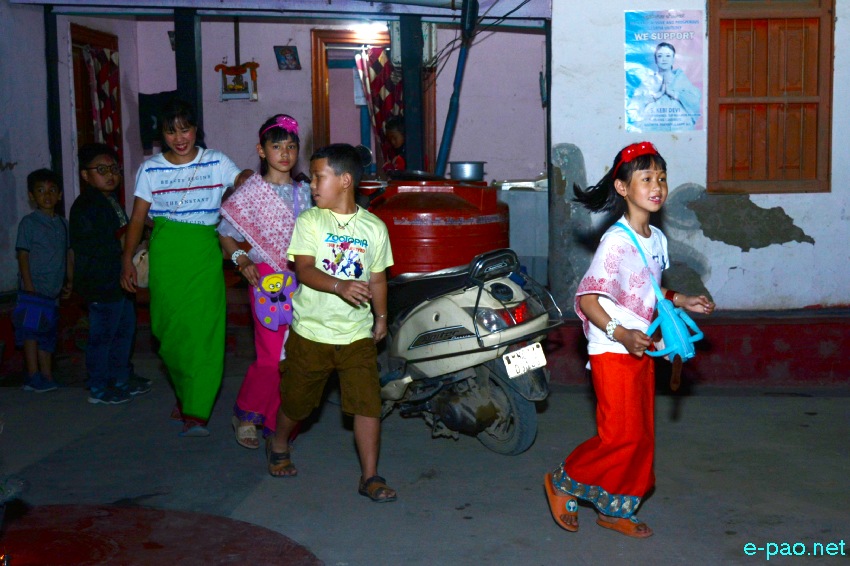 Yaoshang : Nakatheng Chatpa - Kids attired in traditional Yaoshang Dress at Kakwa :: March 18 2022
