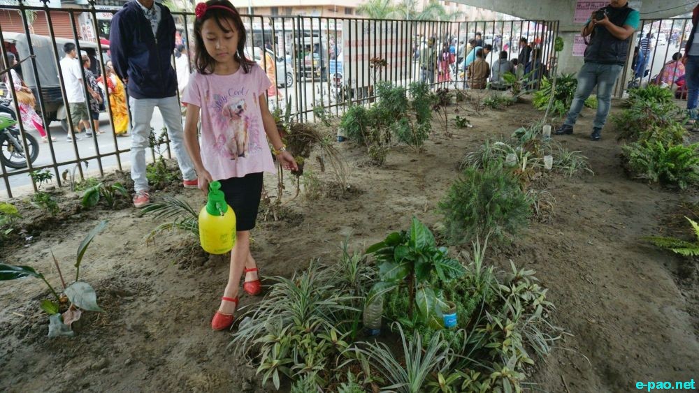 Community Gardening in memory of Belinda Morse, patron of Blooming Manipur at Ema Keithel :: May 6, 2018