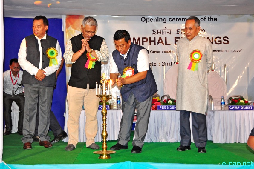 Opening Ceremony : 'Imphal Evenings' - A night plaza lined up on Kangla Pat road  :: 02 October 2017