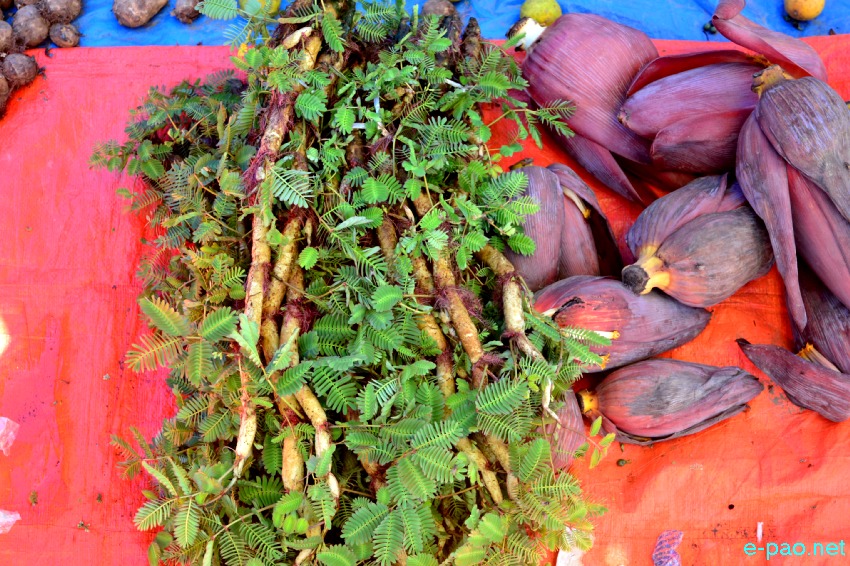 Seasonal food items as seen at Mayang Imphal  Keithel  :: June 16th 2020