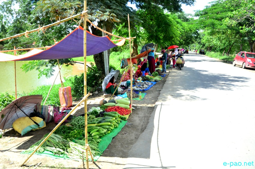  Seasonal food items as seen at Mayang Imphal Keithel on June 16th 2020  