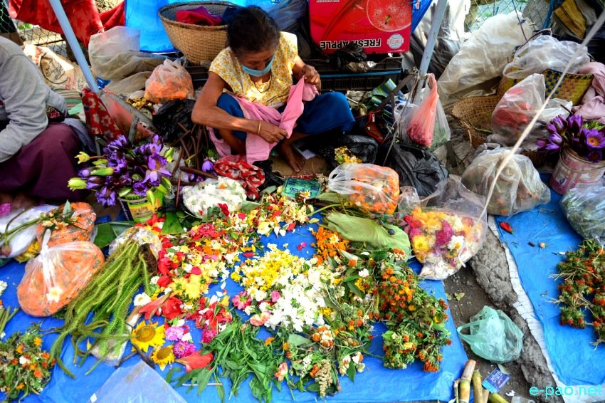 Seasonal food items as seen at Ima Keithel (Phouoibi, Leimarel, Emoinu Keithel) :: April 12th 2021