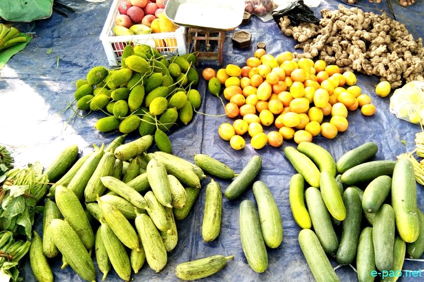 Seasonal food items as seen at Singjamei, Pishum, Keishamthong, Sagolband area in Imphal :: May 31st 2021