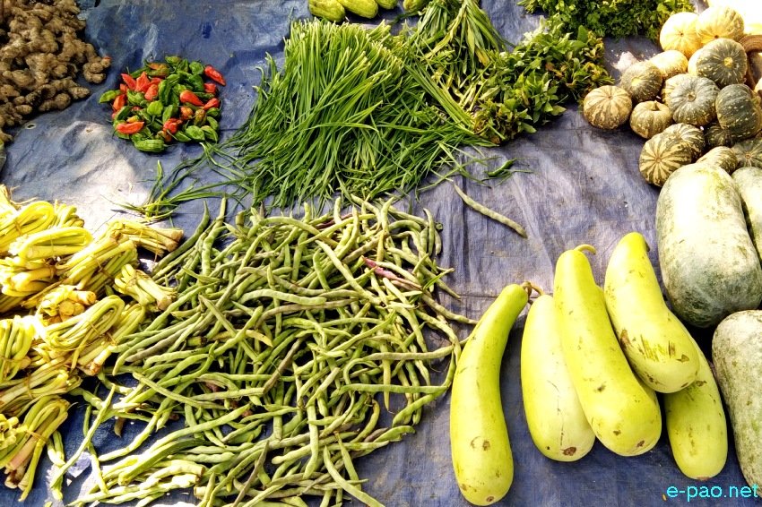 Seasonal food items as seen at Singjamei, Pishum, Keishamthong, Sagolband area in Imphal :: May 31st 2021