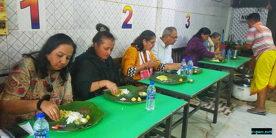 Tourists From Maharashtra Eating Local Manipuri Chak Luk  