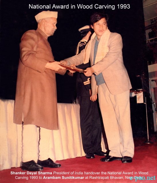  Arambam Sunitikumar : First National Awardee in Wood Carving of Manipur