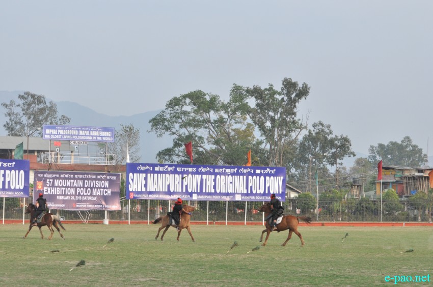 Arambai show - at 57th Mountain Division Exhibition Polo Match at Polo Ground :: 20 February 2016
