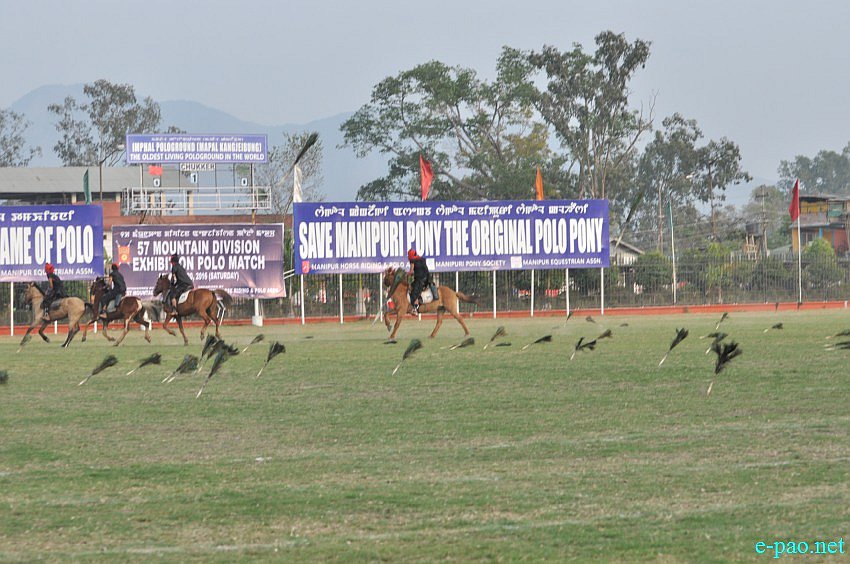 Arambai show - at 57th Mountain Division Exhibition Polo Match at Polo Ground :: 20 February 2016