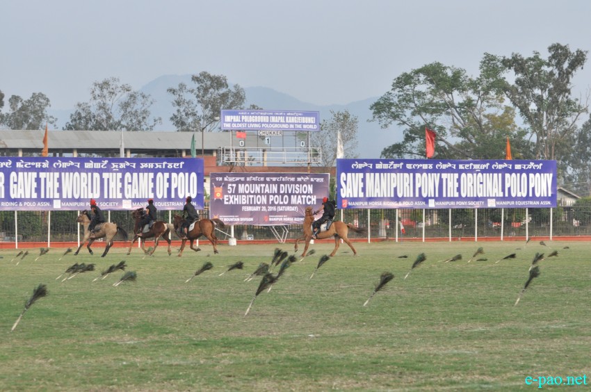Arambai show - at 57th Mountain Division Exhibition Polo Match at Polo Ground :: 20 February 2016
