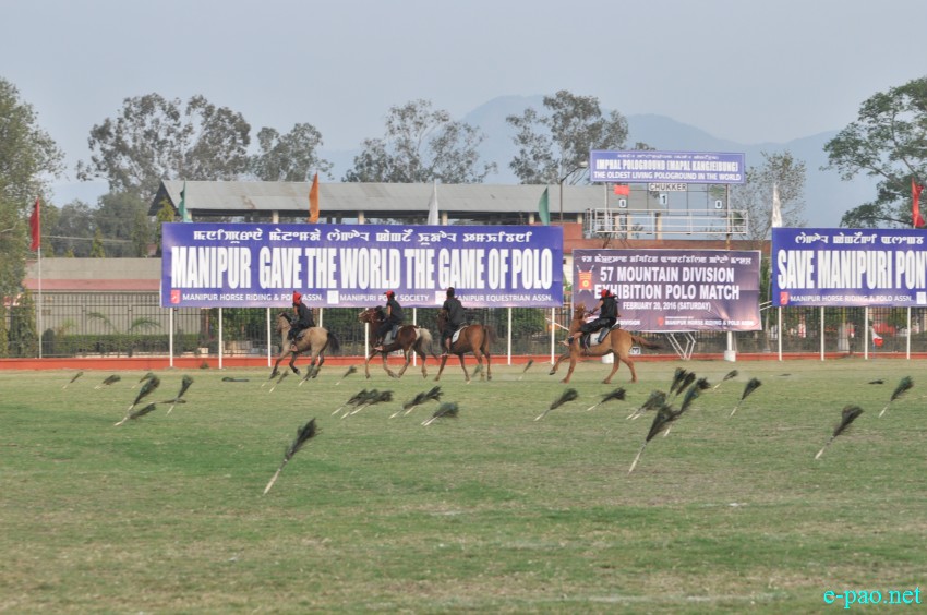 Arambai show - at 57th Mountain Division Exhibition Polo Match at Polo Ground :: 20 February 2016