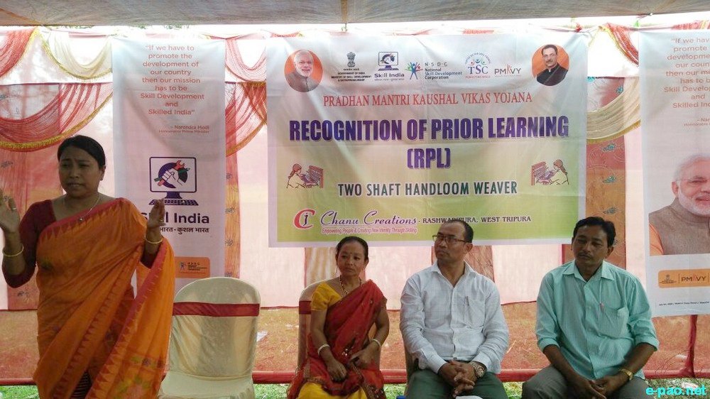 Chanu Creations, Training Partner of Textile Sector Skill Council (TSC) to implement RPL under PMKVY in Manipur & Tripura
