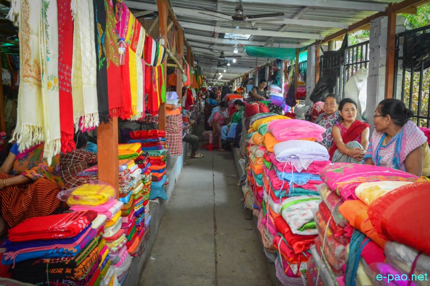Handloom Product being sold at the Temporary Market at B.T Road, Imphal, Manipur on 13th May 2017 