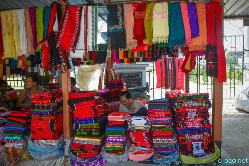 Handloom Product being sold at the Temporary Market at BT Road, Imphal :: 13th May 2017