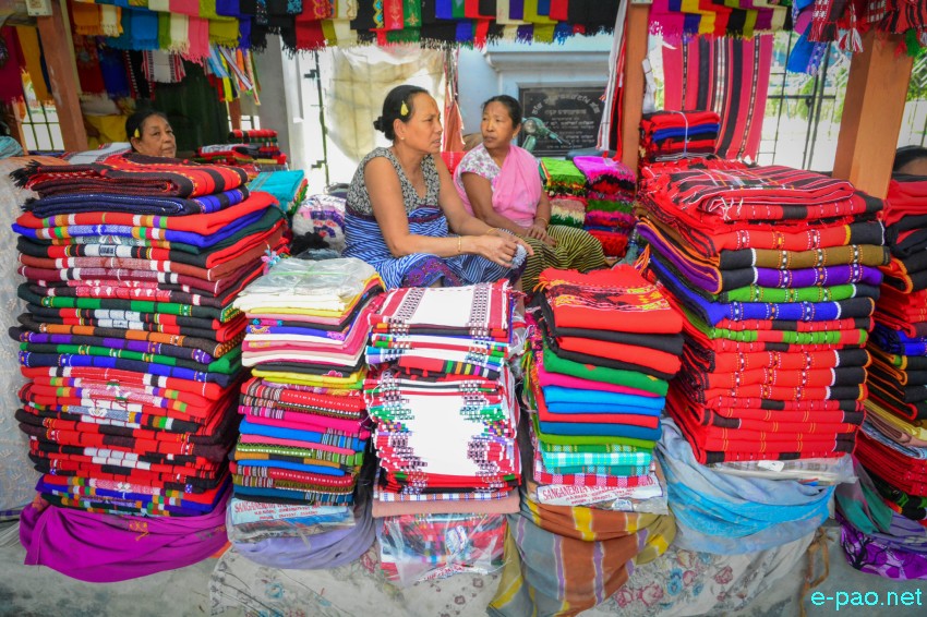 Handloom Product being sold at the Temporary Market at BT Road, Imphal :: 13th May 2017