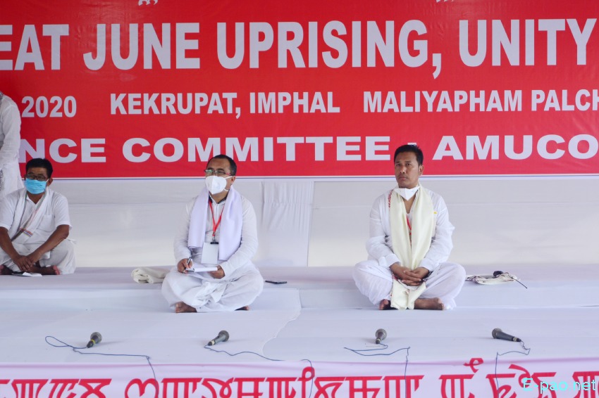 19th -   The Great June Uprising Observation at Kekrupat Martyrs' Memorial complex, Imphal :: June 18 2020