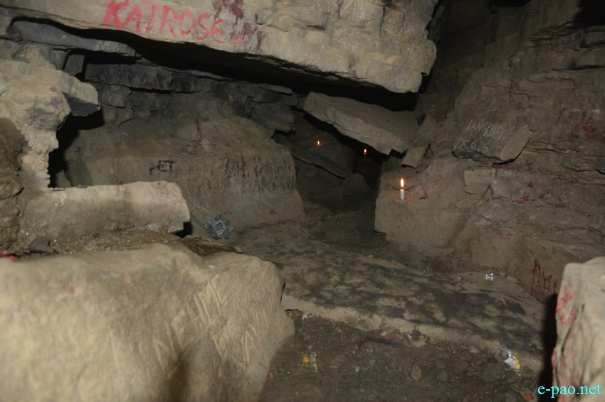 The Sacred cave at Mount Koubru as seen on April 5 2015