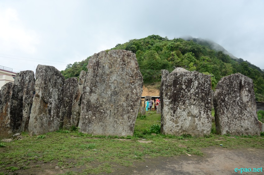 Stone stuctures at Willong Khullen, 39 kms from Maram in Manipur :: 4th June, 2018
