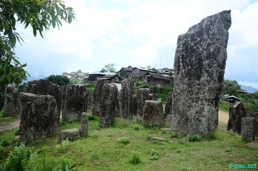 Stone stuctures at Willong Khullen, 39 kms from Maram in Manipur :: 4th June, 2018