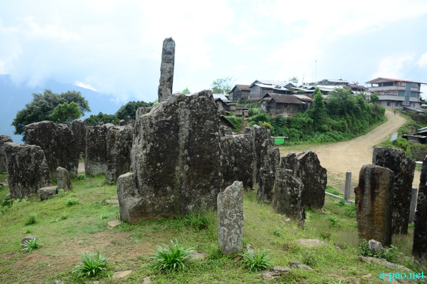 Stone stuctures at Willong Khullen, 39 kms from Maram in Manipur :: 4th June, 2018