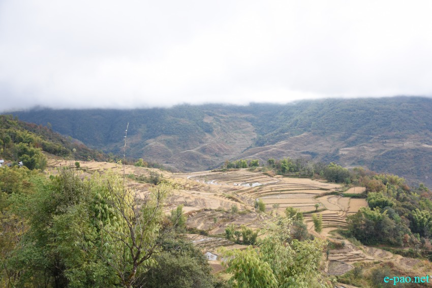A beautiful Landscape of Tungjoy village in Senapati District :: First week of January 2020