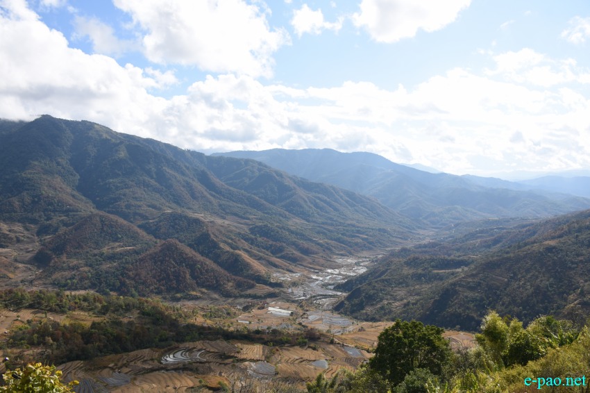 A beautiful Landscape of Tungjoy village in Senapati District :: First week of January 2020