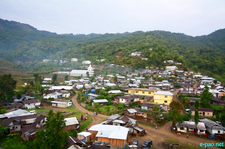 An Aerial view of Purul Village in Senapati District  :: 10th May 2016
