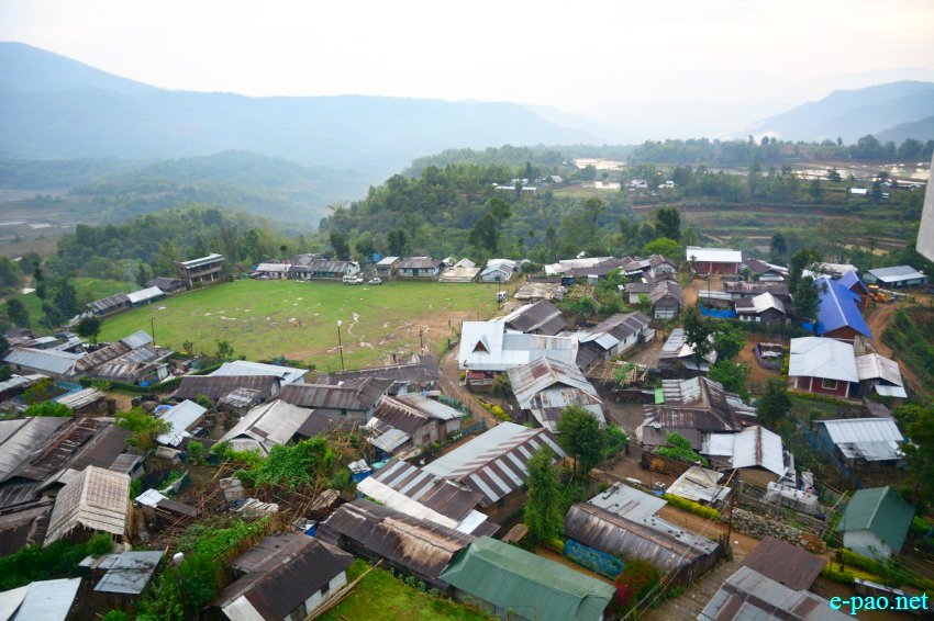 An Aerial view of Purul Village in Senapati District  :: 10th May 2016