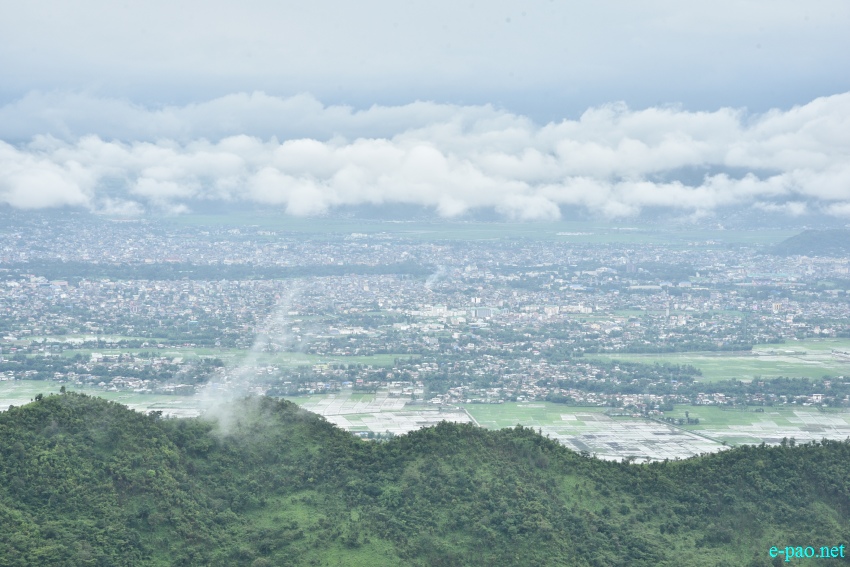 Bird's eye view of Imphal City from top of Nongmai Ching (Baruni Hill) :: 28 June 2020