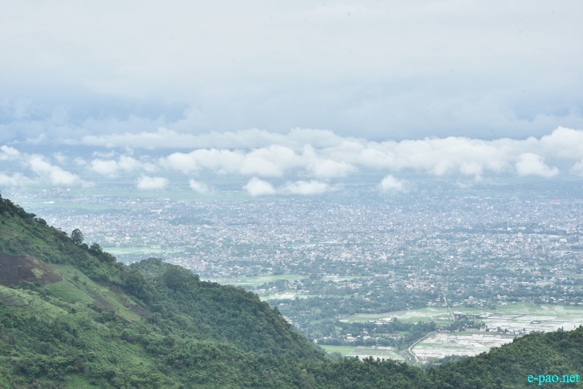 Bird's eye view of Imphal City from top of Nongmai Ching (Baruni Hill) :: 28 June 2020