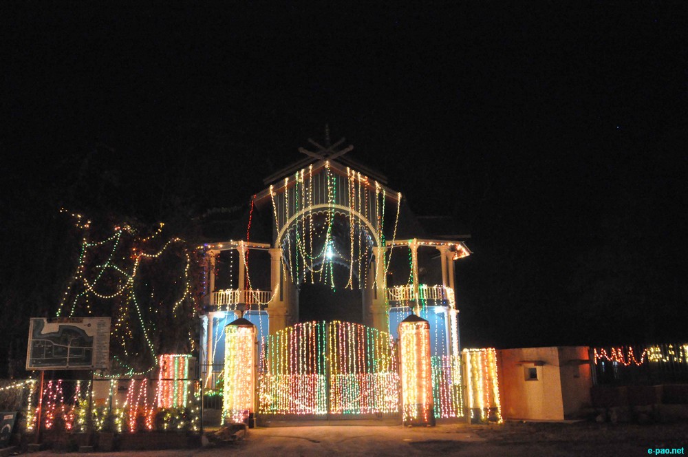 Kangla at night on the eve of Manipur Statehood Day celebration :: 21 January 2013