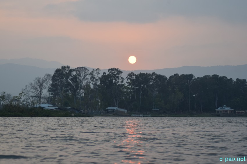 Beautiful landscape of Loktak Lake as seen on 2nd February 2018