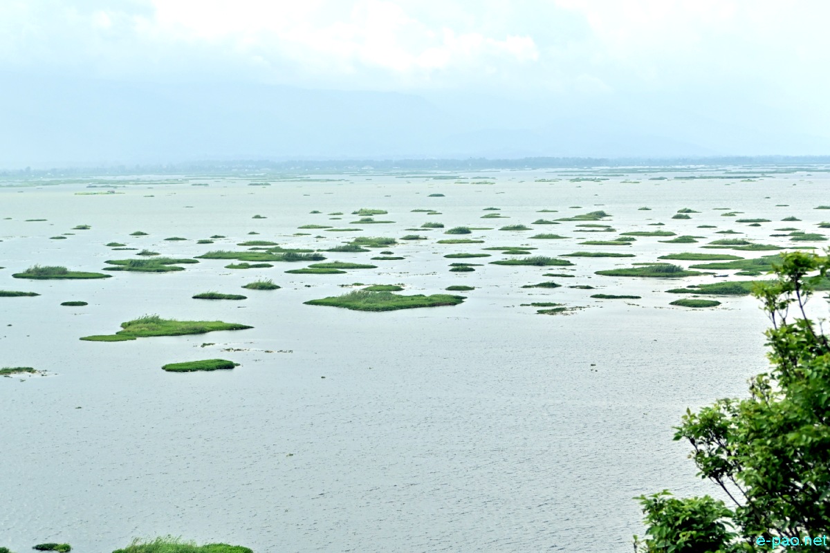 Beautiful landscape of Loktak Lake as seen on 8th June 2022